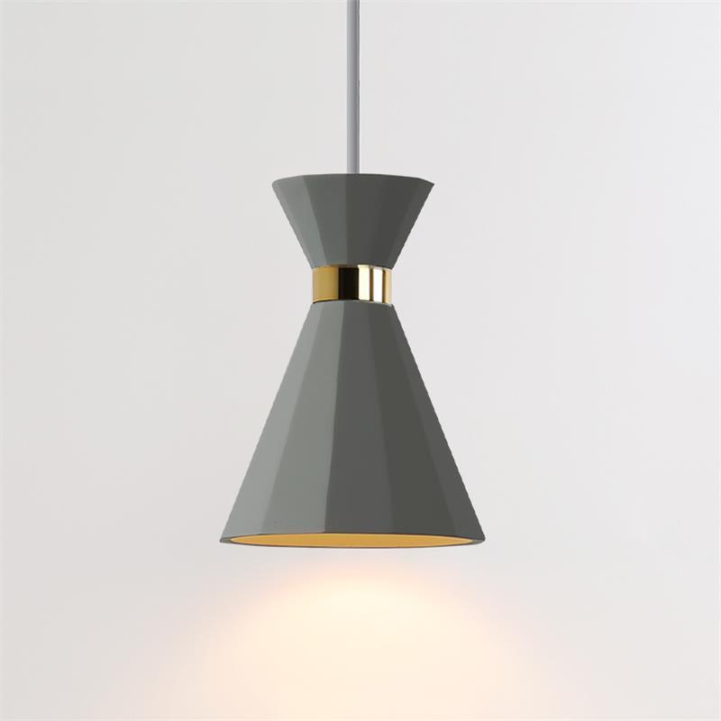 Sash Cement Pendant Light ∅ 8.7″ x H 10.6″ / Dia 22cm x H 27cm / Grey + Gold Pendant light