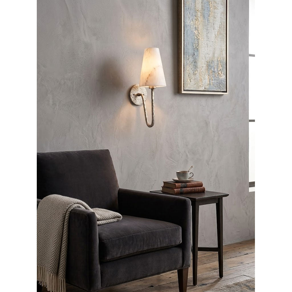Scoop Alabaster Wall Sconce