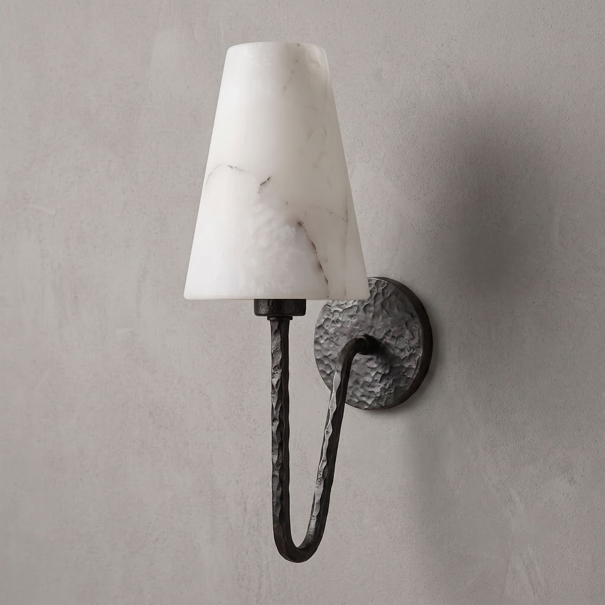 Scoop Alabaster Wall Sconce