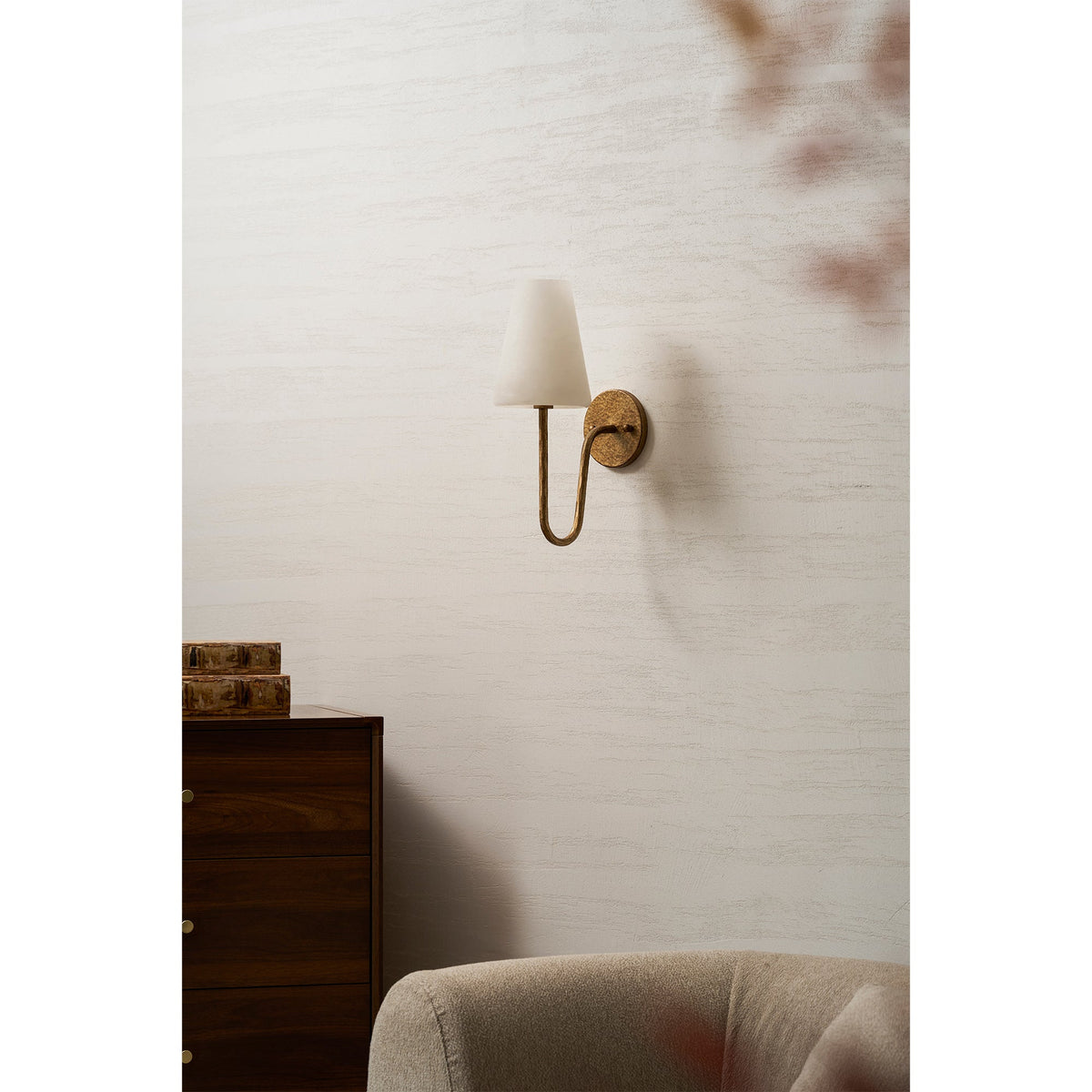 Scoop Alabaster Wall Sconce