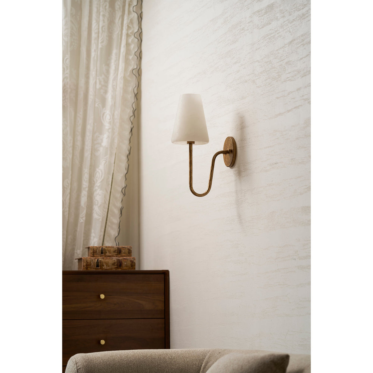Scoop Alabaster Wall Sconce
