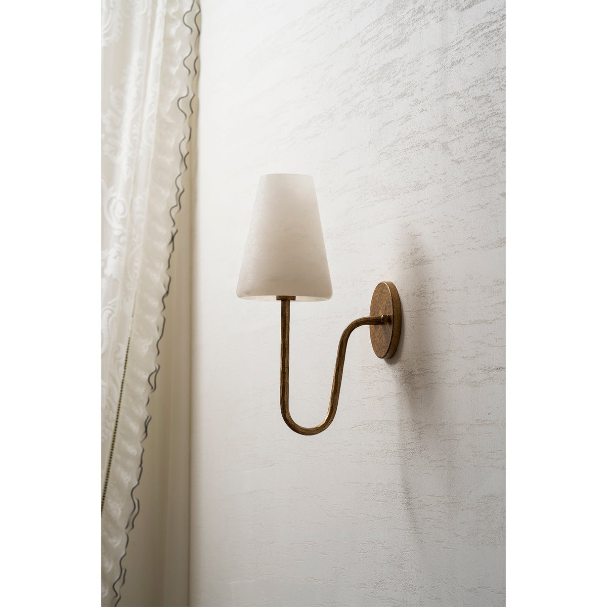 Scoop Alabaster Wall Sconce