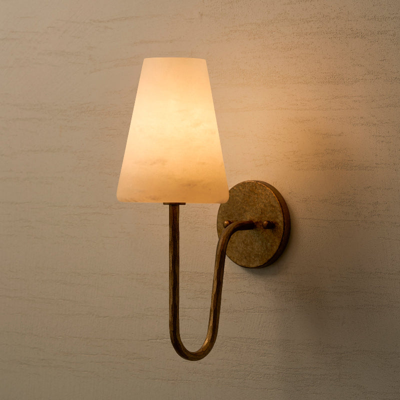 Scoop Alabaster Wall Sconce