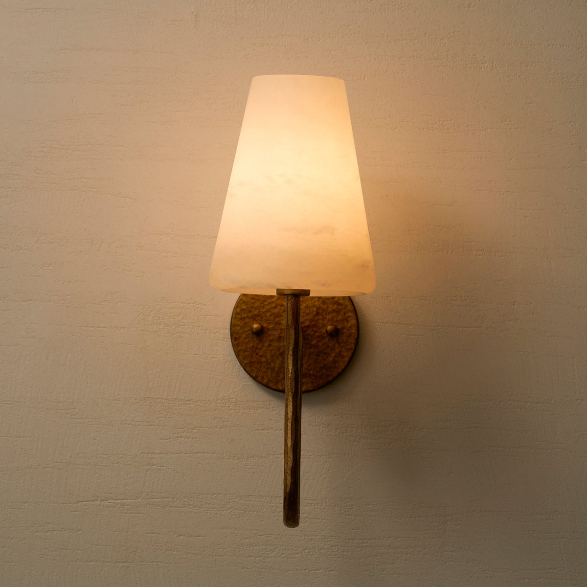 Scoop Alabaster Wall Sconce