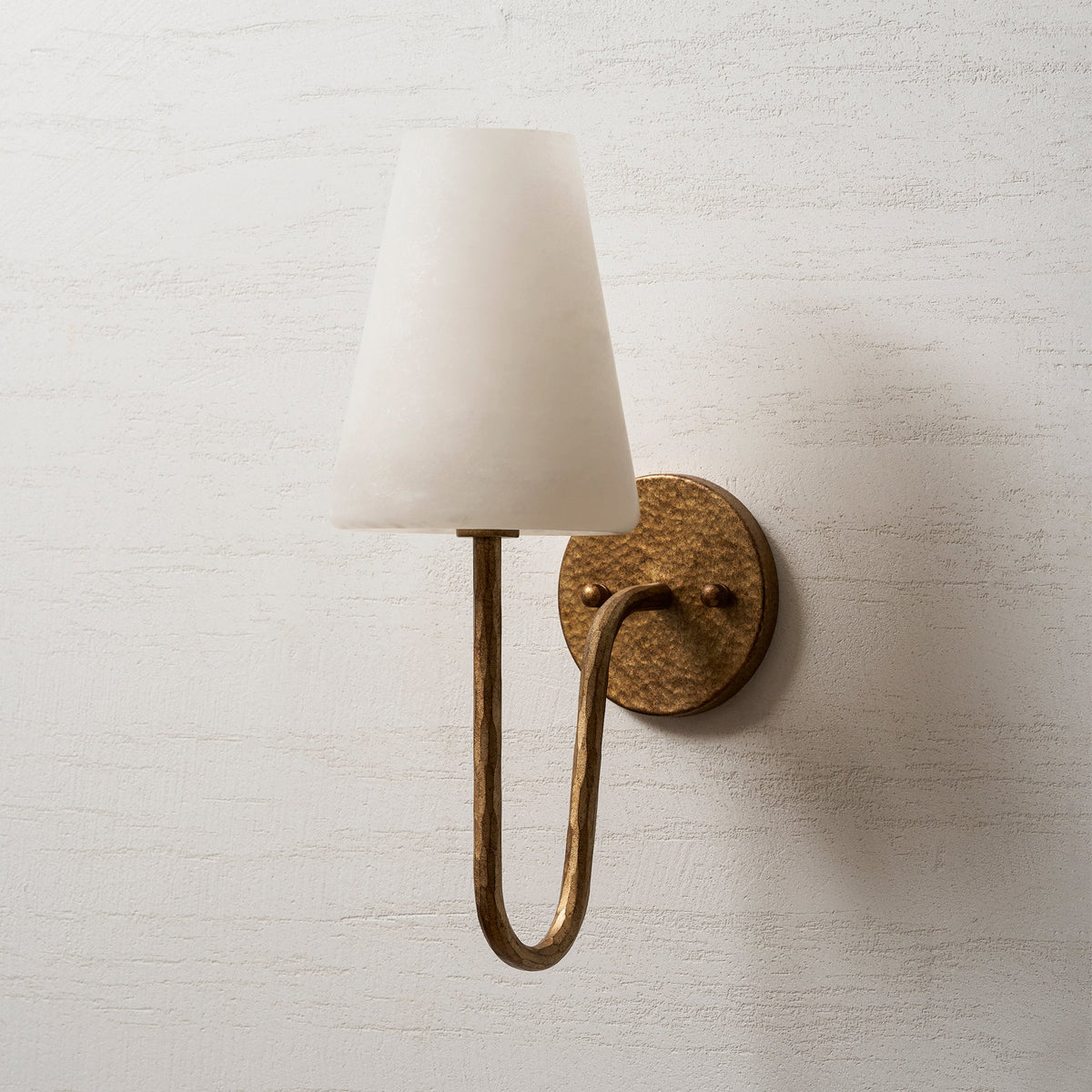 Scoop Alabaster Wall Sconce