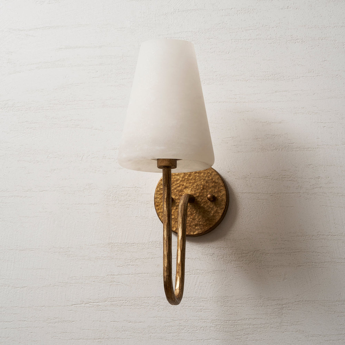 Scoop Alabaster Wall Sconce