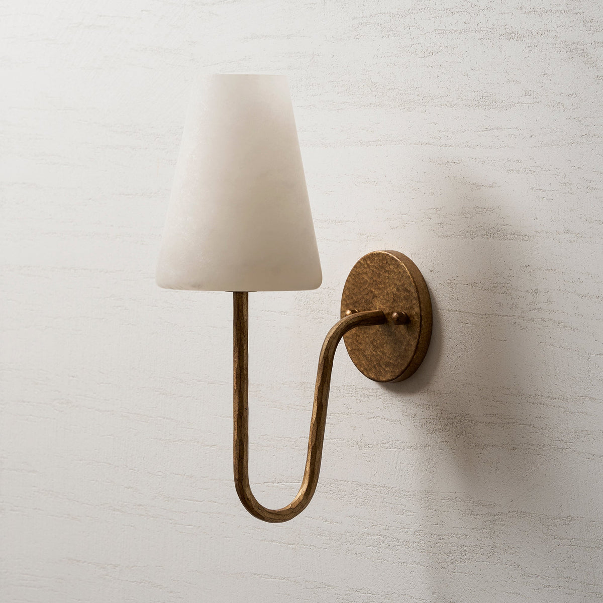 Scoop Alabaster Wall Sconce