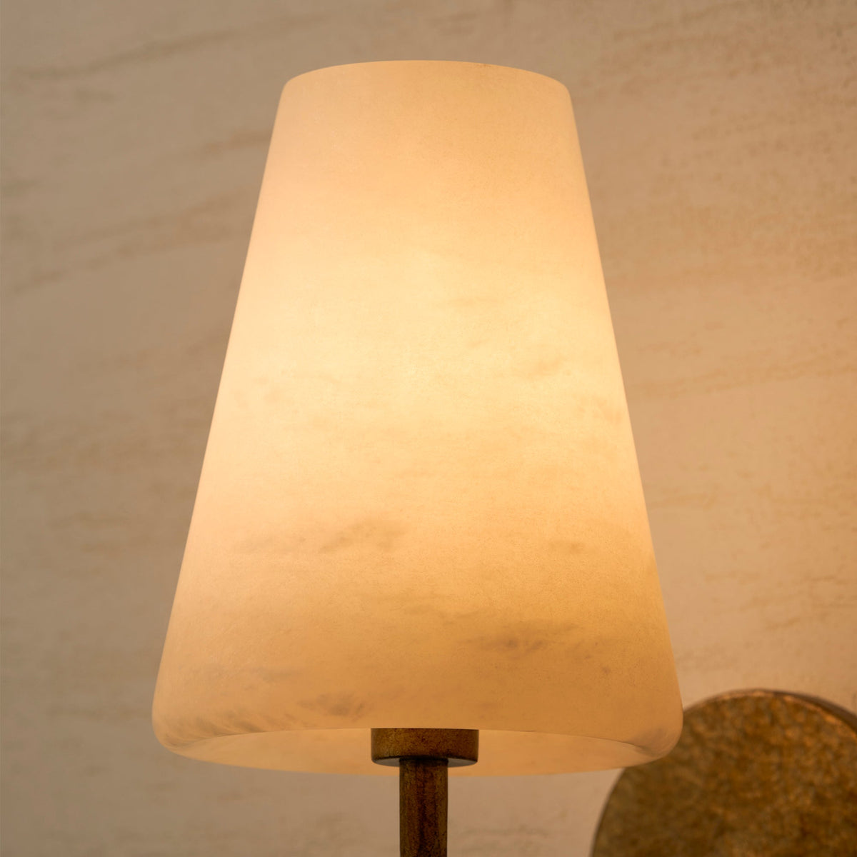 Scoop Alabaster Wall Sconce