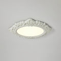 Sculpted Resin Ceiling Lamp ? 34.3″ x W 27.2″ x H 3″ / ? 87cm x W 69cm x H 7.5cm / White / Warm light Ceiling lamp