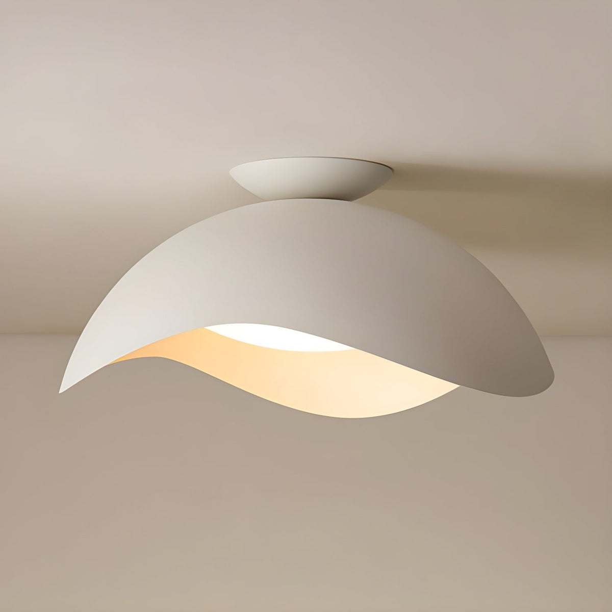 Serene Wave Ceiling Light ? 15.7″ x H 11.8″ / White / Warm Light Ceiling lamp