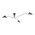 Serge Mouille Ceiling Light A 3heads L 59″ x H 12.6″ / L 150cm x H 32cm / Black Ceiling lamp