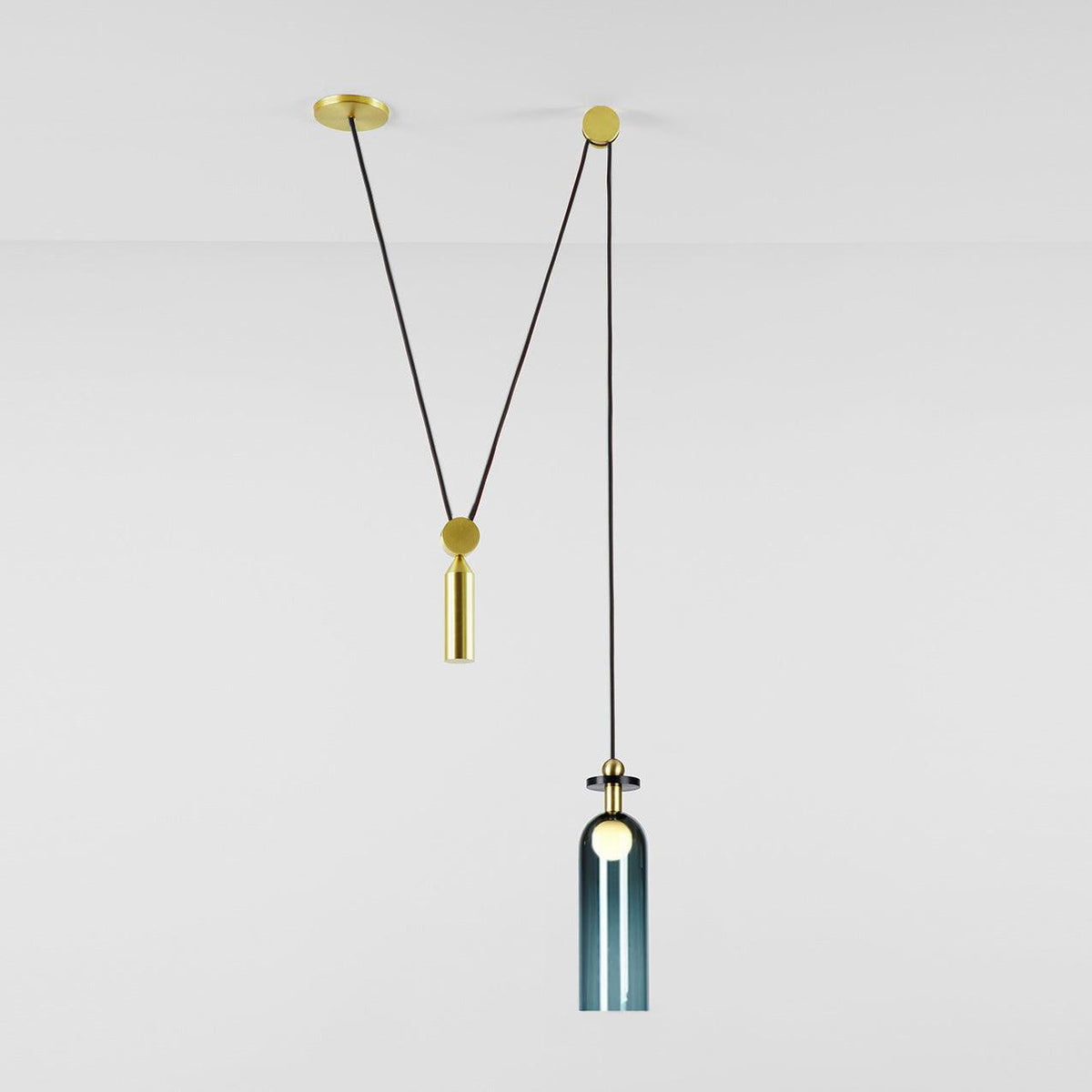 Geometric Shape Art Modern Chandelier Section C: ? 3.9″ x H 13.8″ / Dia 10cm x H 35cm Chandelier
