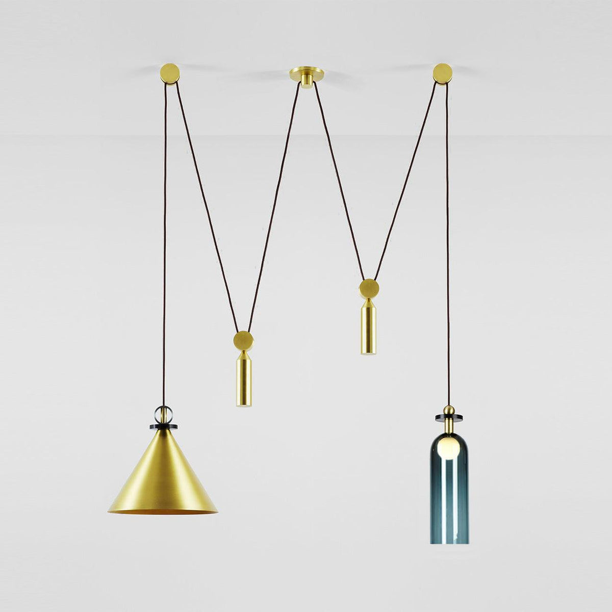 Geometric Shape Art Modern Chandelier Section D: ? 39.4″ x H 39.4″ / Dia 100cm x H 100cm Chandelier