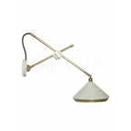 Shear Wall Light ? 18″ x H 15.8″ / Dia 46cm x H 40cm / Copper plating & Matte White Wall lamp