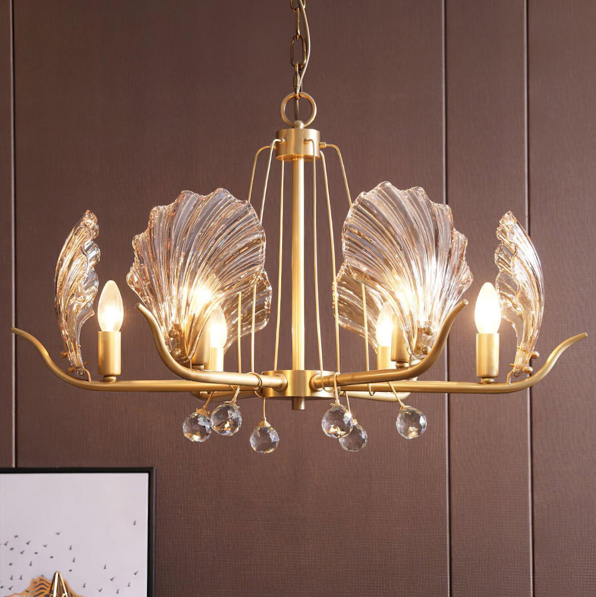 Shell Crystal Chandelier Chandelier