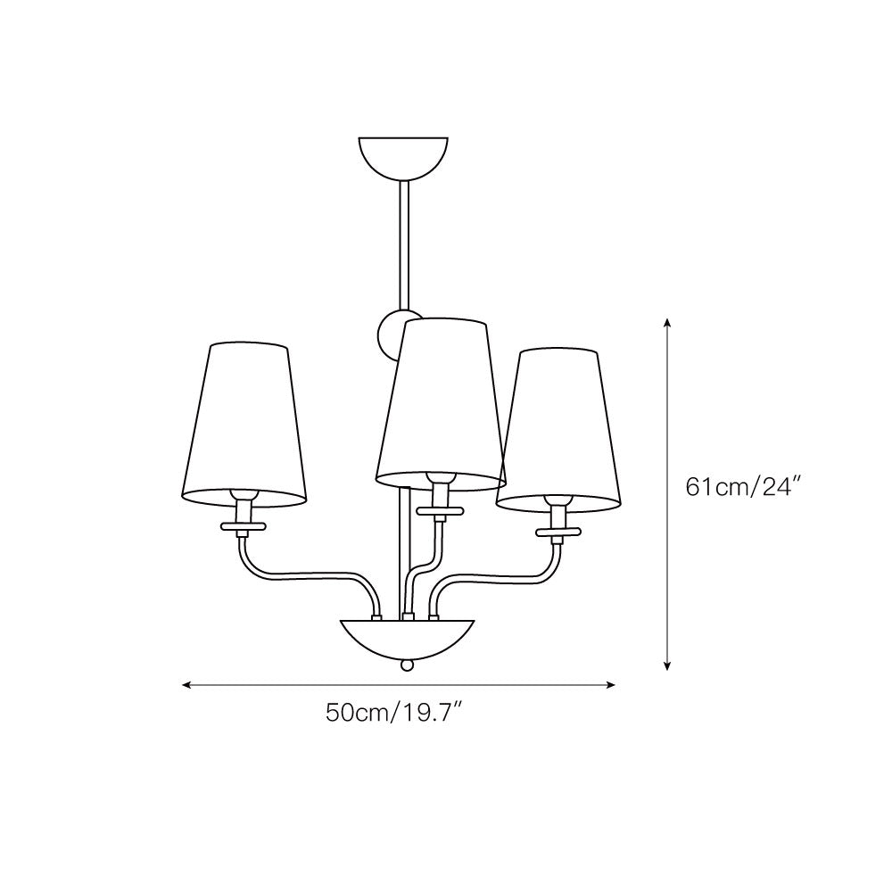 Siena Fabric Chandelier