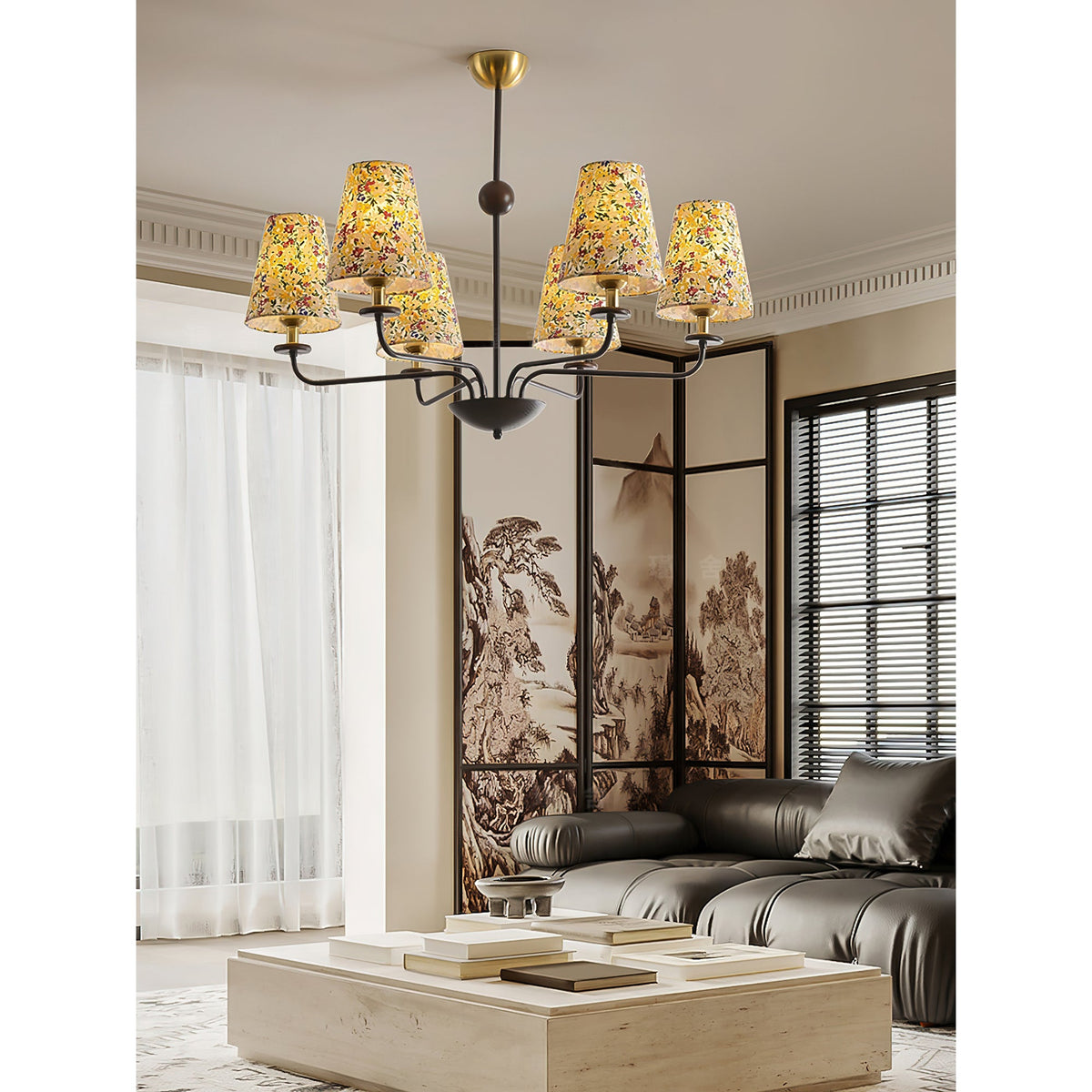 Siena Fabric Chandelier