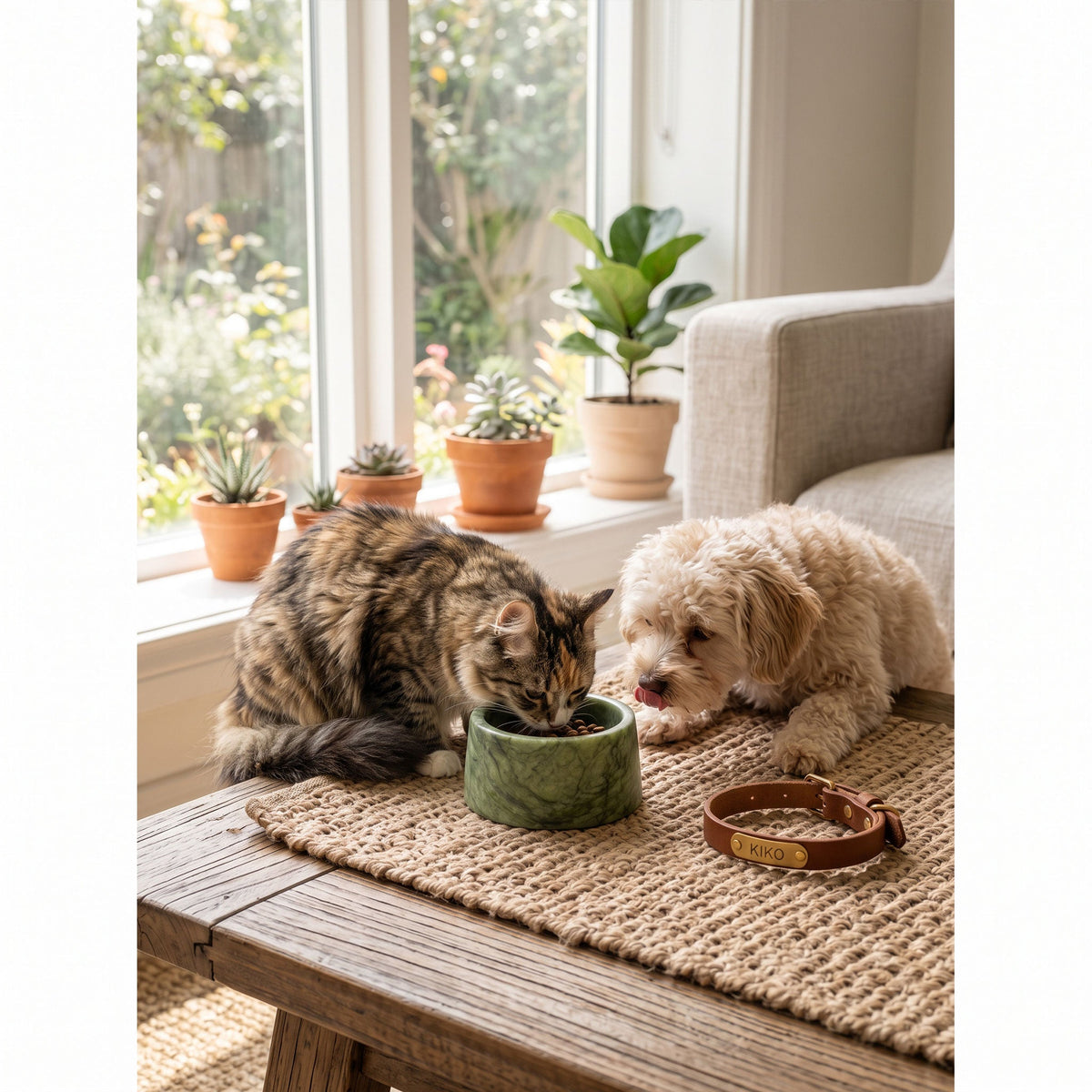 Sierra Marble Pet Bowl