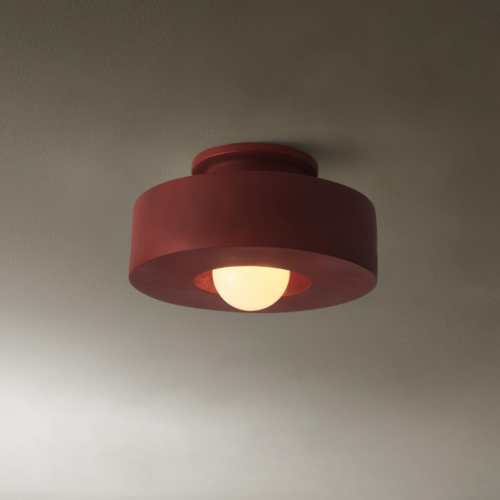 Simon Ceiling Lamp ? 11.8″ x H 5.9″ / Dia 30cm x H 15cm / Red Ceiling lamp