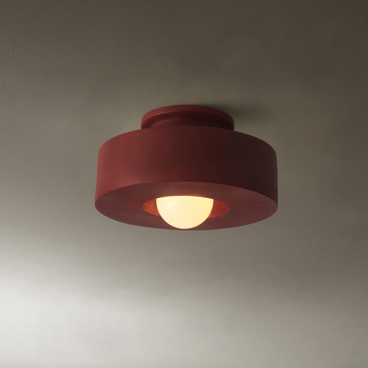 Simon Ceiling Lamp ? 11.8″ x H 5.9″ / Dia 30cm x H 15cm / Red Ceiling lamp