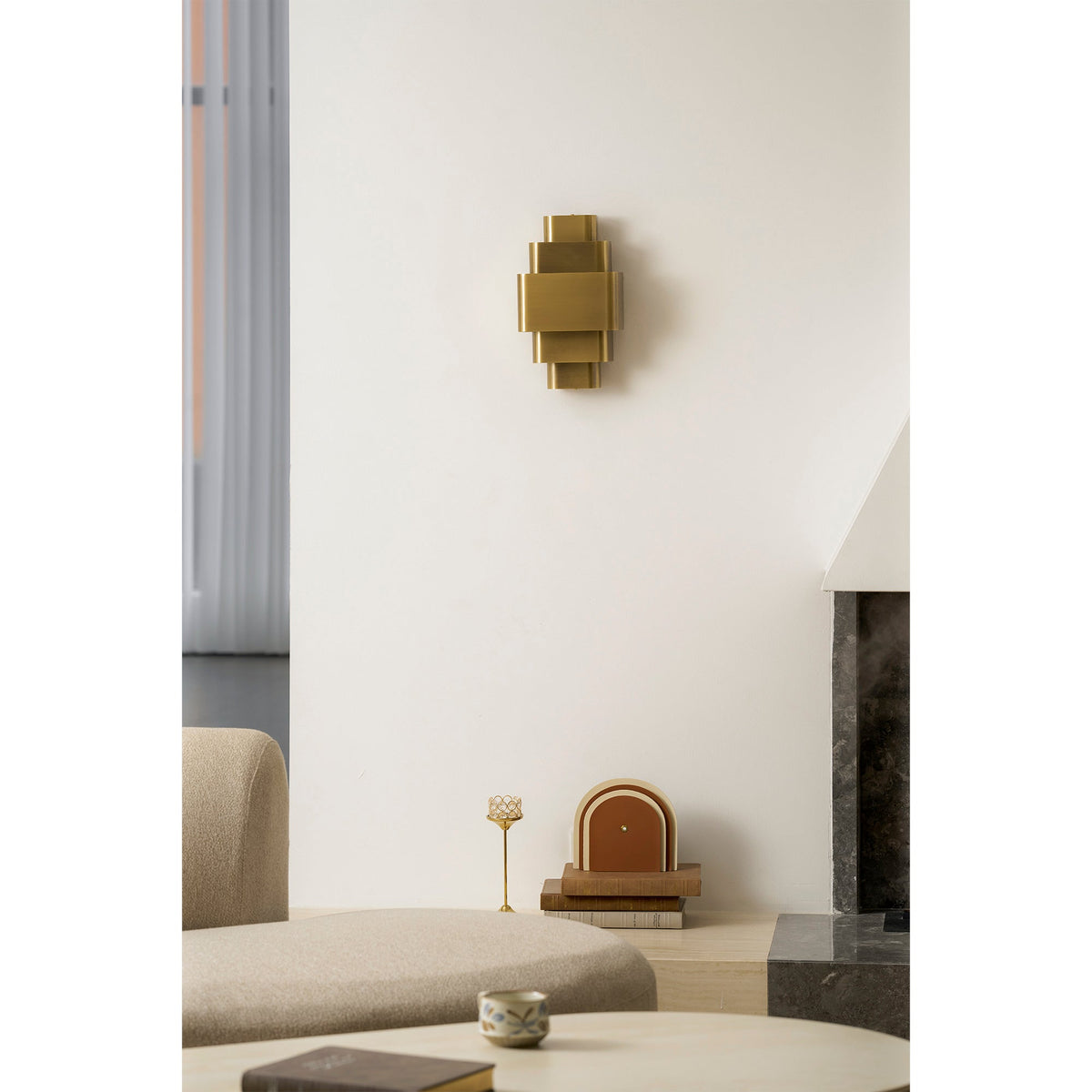 Sofia Brass Wall Lamp