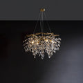 Sofia Chandeliers ? 26.3″ x H 12.5″ / Dia 67cm x H 32cm (E14 Bulbs* 6) / Brass & Clear Chandelier