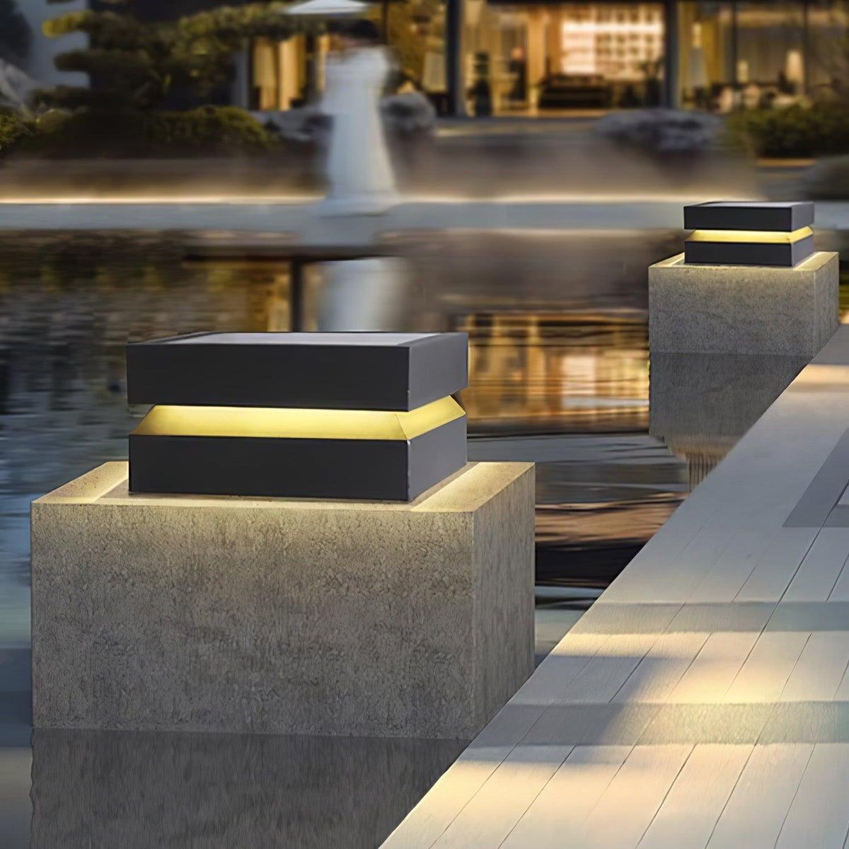 Square Post Outdoor Light Table lamp