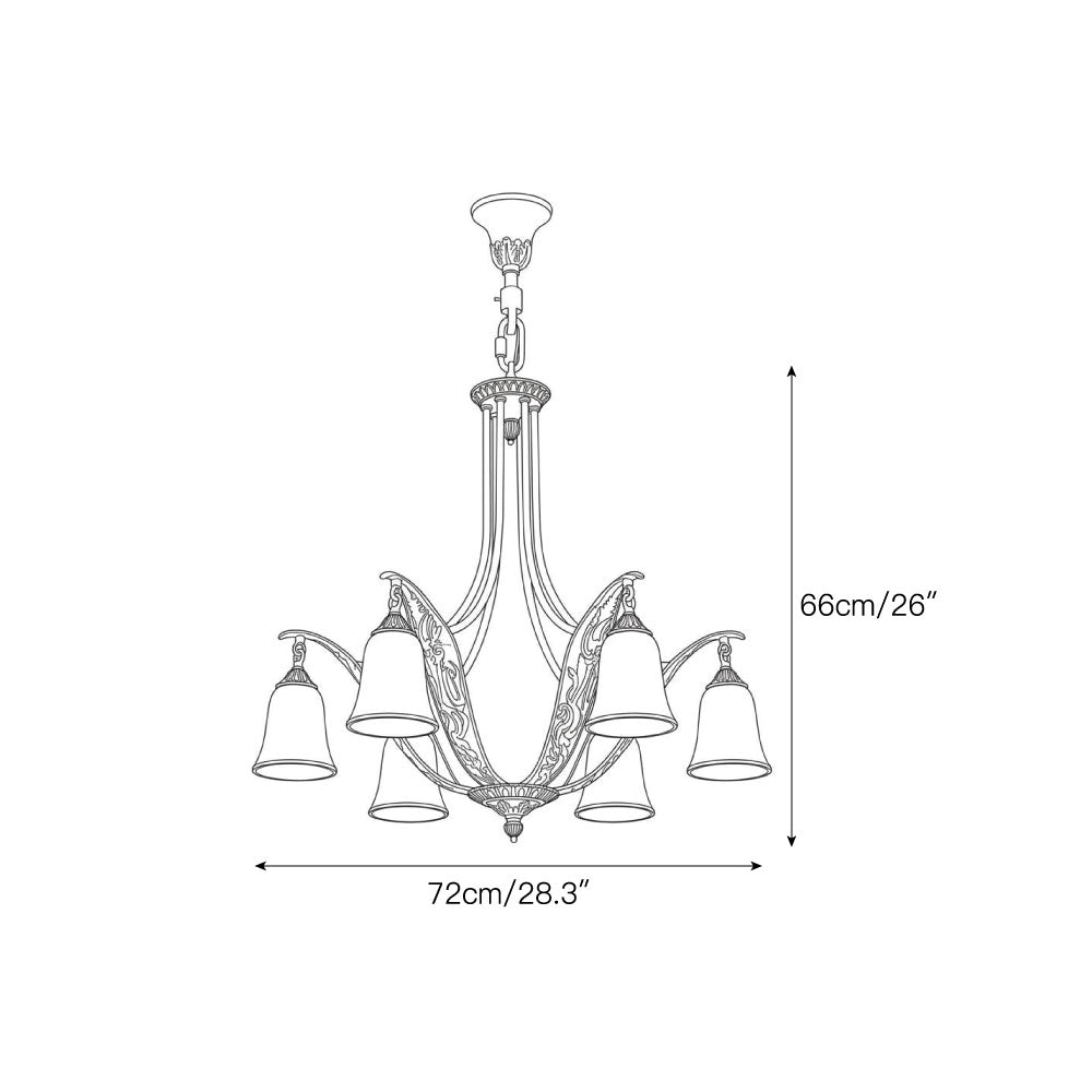 Somerset Glass Chandelier