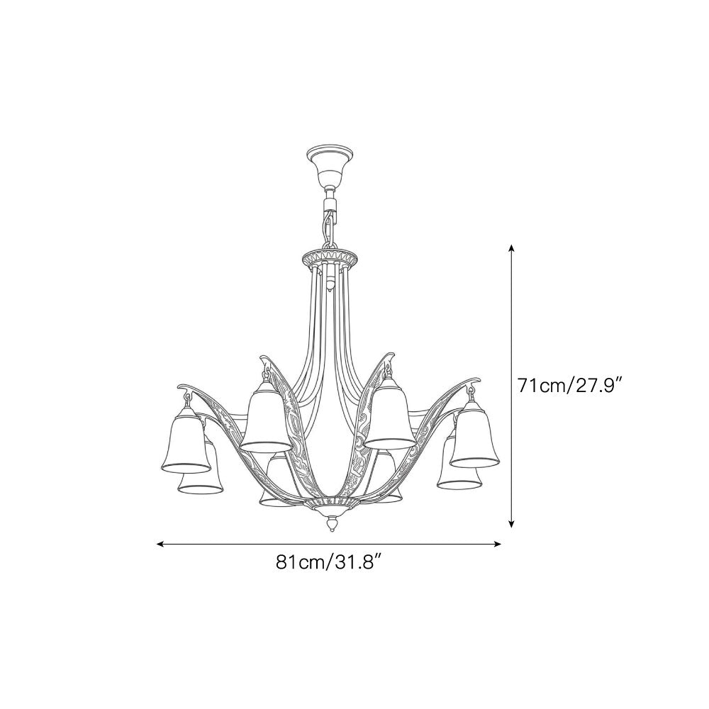 Somerset Glass Chandelier