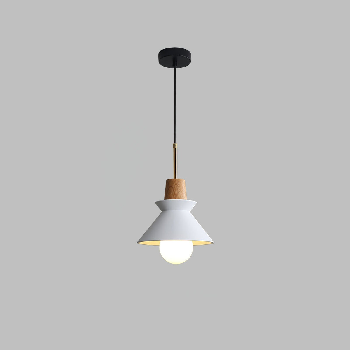 Space Pendant Lamp ? 8.6″ x H 12.9″/ Dia 22cm x H 33cm / White Pendant light