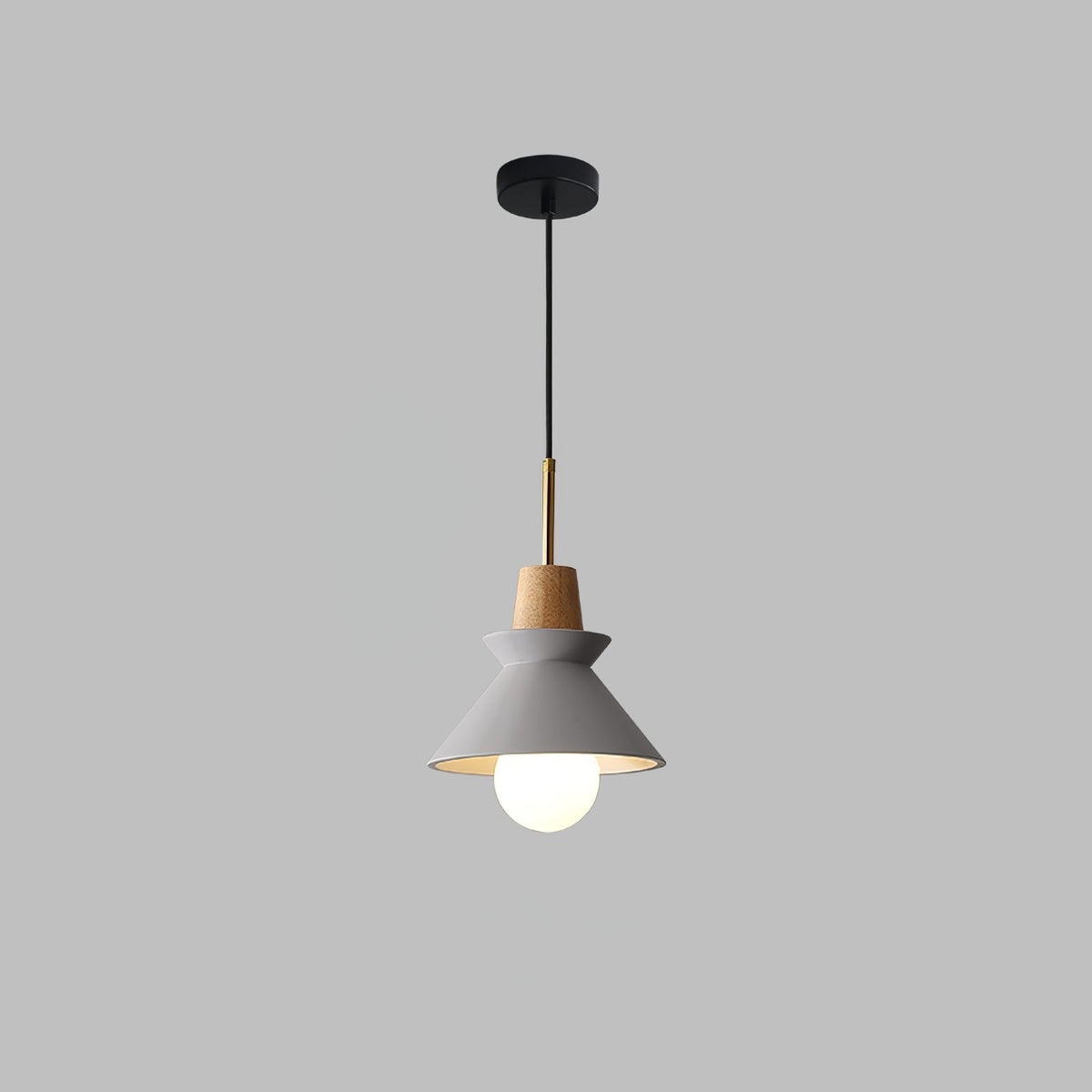 Space Pendant Lamp ? 8.6″ x H 12.9″/ Dia 22cm x H 33cm / Grey Pendant light
