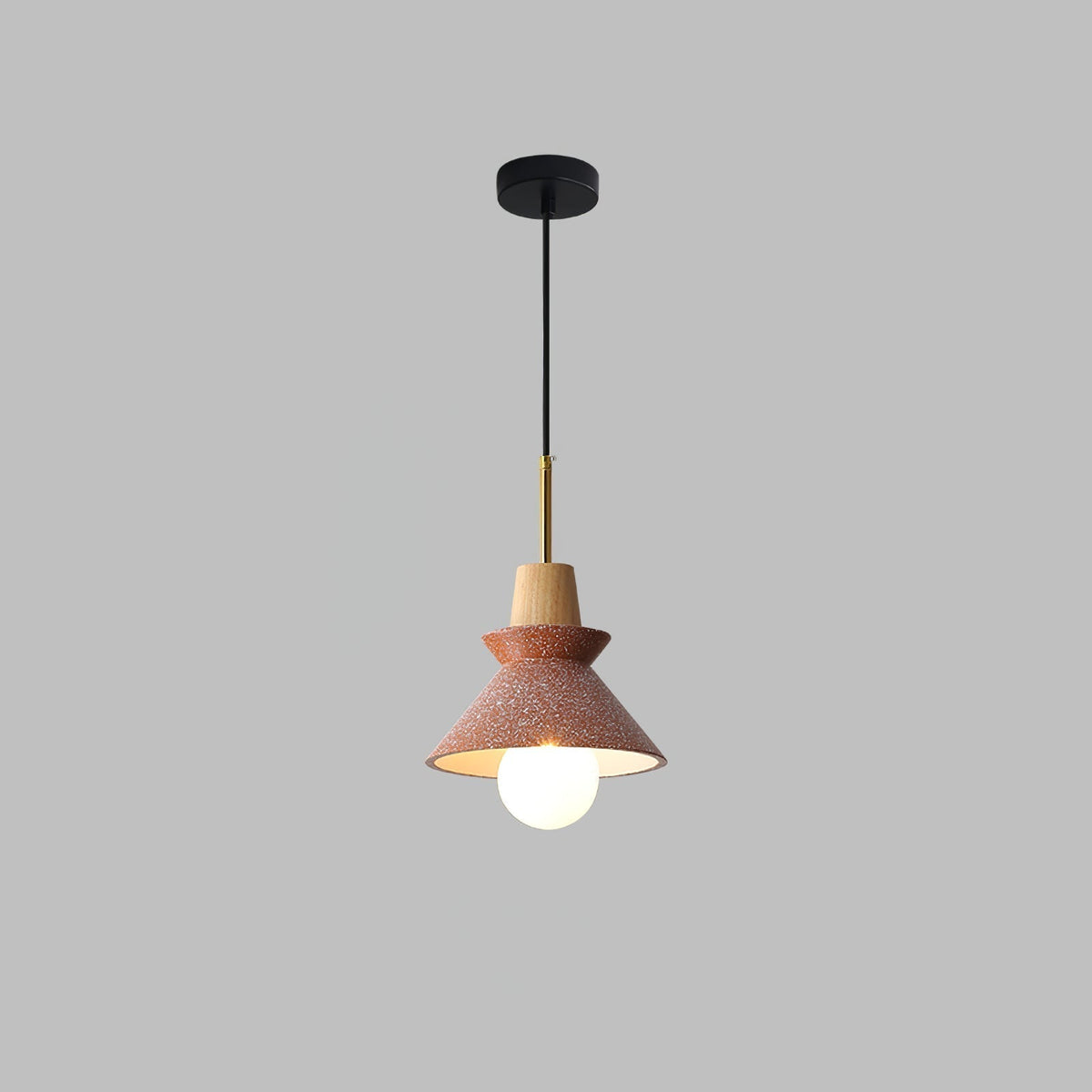 Space Pendant Lamp ? 8.6″ x H 12.9″/ Dia 22cm x H 33cm / Space Stone Orange Pendant light