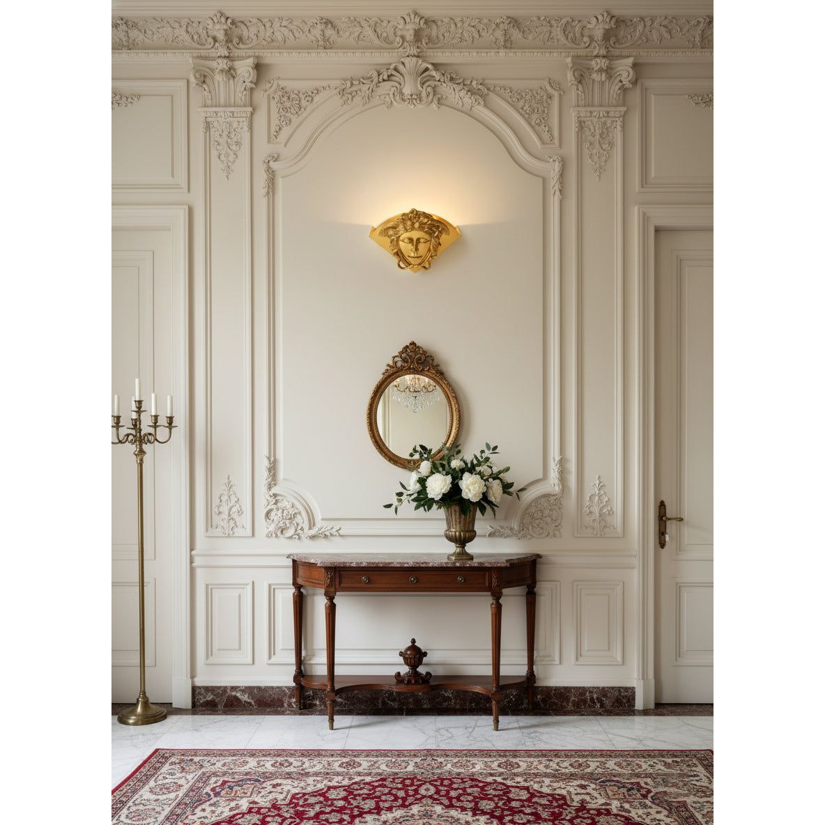 Sphinx Brass Wall Lamp
