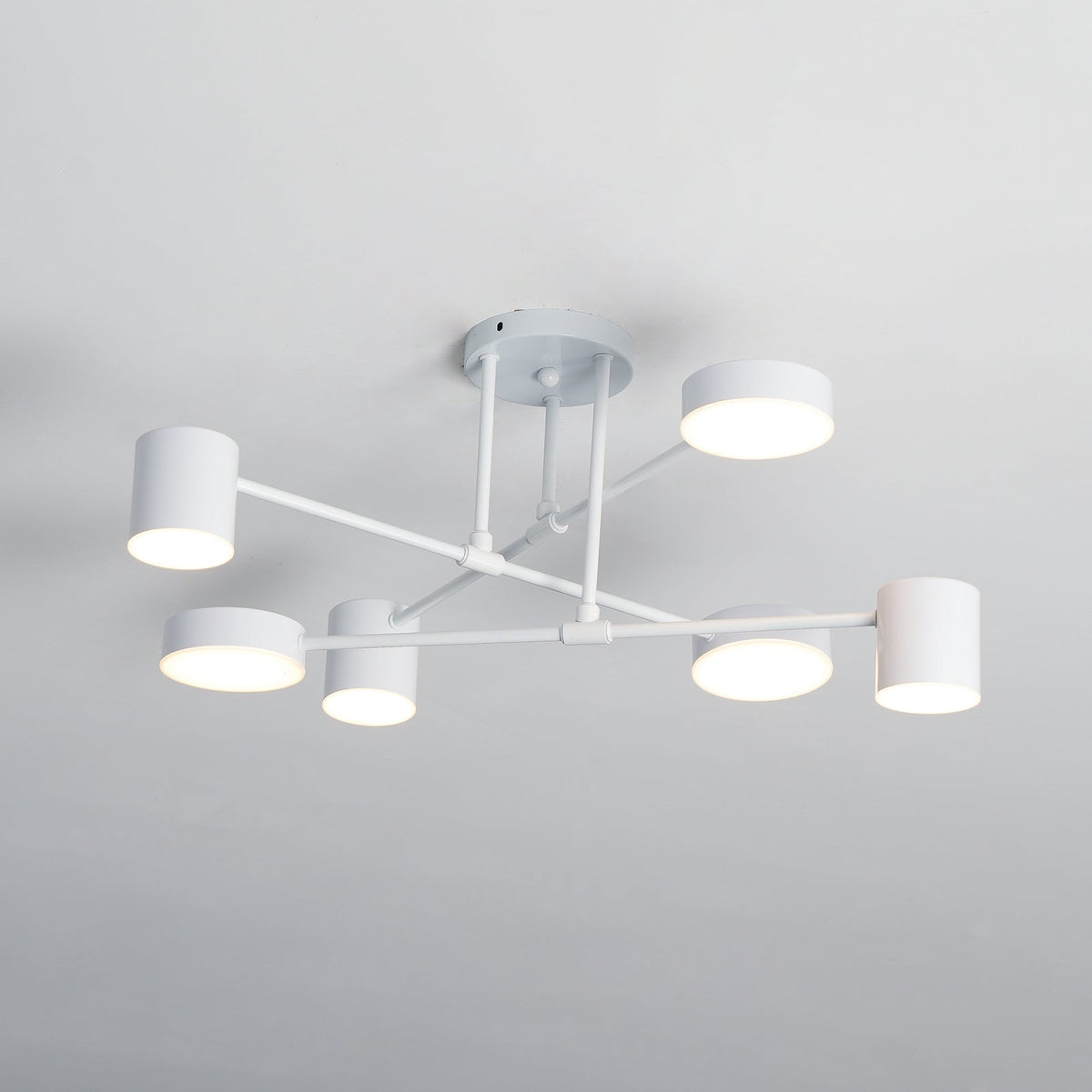 Sputnik Ceiling Light ? 22.4″ x H 9.8″ / Dia 57cm x H 25cm / White / Warm light Ceiling lamp