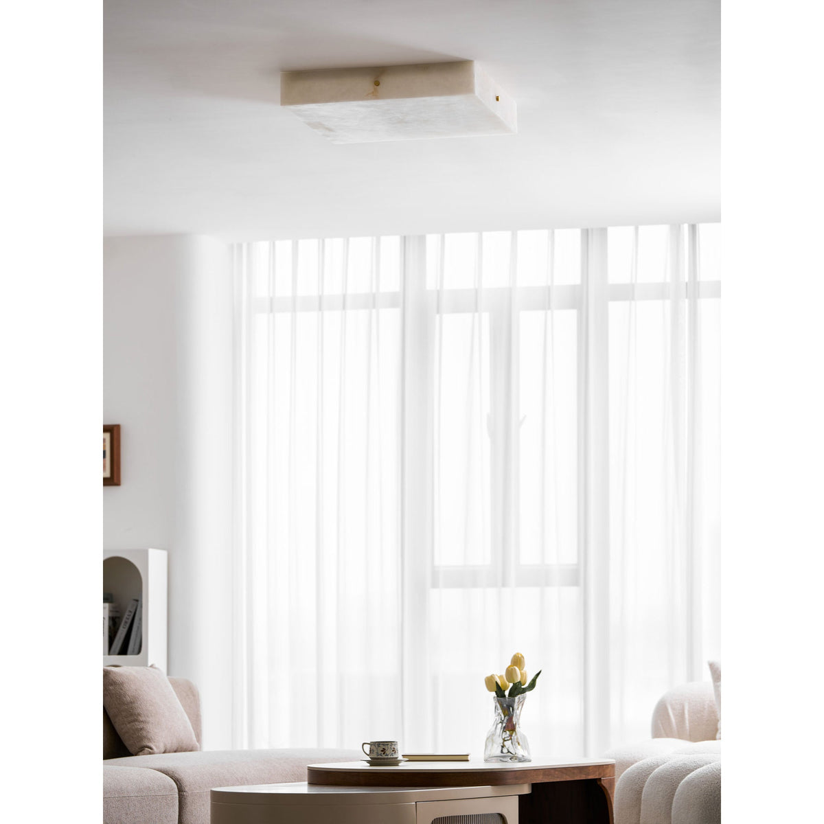 Arca Alabaster Flushmount Ceiling Light