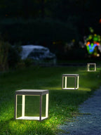 Square Frame Fence Post Garden Light Table lamp
