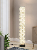 Stacked Alabaster Squares Floor Lamp Floor lamp