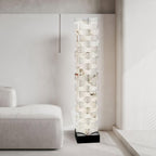 Stacked Alabaster Squares Floor Lamp Floor lamp