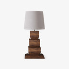 Stacked Wooden Table Lamp Table lamp