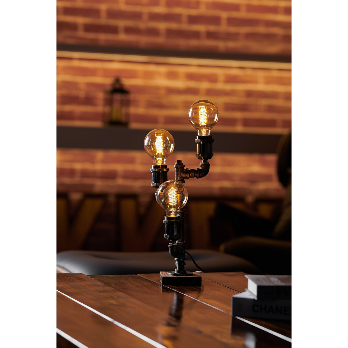 Steampunk Pipe Table Lamp