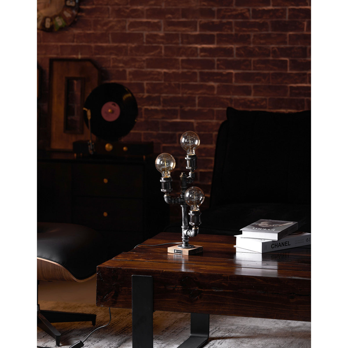 Steampunk Pipe Table Lamp