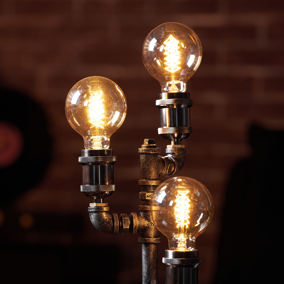 Steampunk Pipe Table Lamp