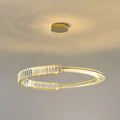 Stella LED Chandelier ? 15.7″ x H 3.1″ / Dia 40cm x H 8cm / Gold + Clear / Warm Light Chandelier