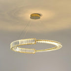 Stella LED Chandelier ? 15.7″ x H 3.1″ / Dia 40cm x H 8cm / Gold + Clear / Warm Light Chandelier