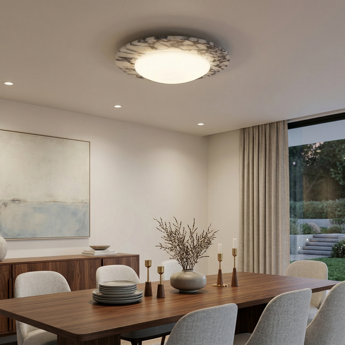 Emma Marble Ceiling Lamp