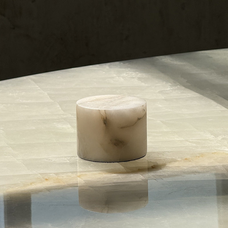 Sterno Alabaster Table Lamp (Built-in Battery)