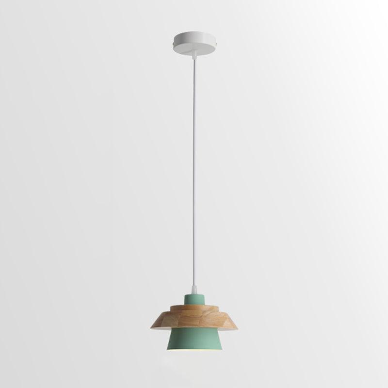 Stone Wood Pendant Lamp ? 7.5″ x H 5.1″ / Dia 19cm x H 13cm / Green Pendant light