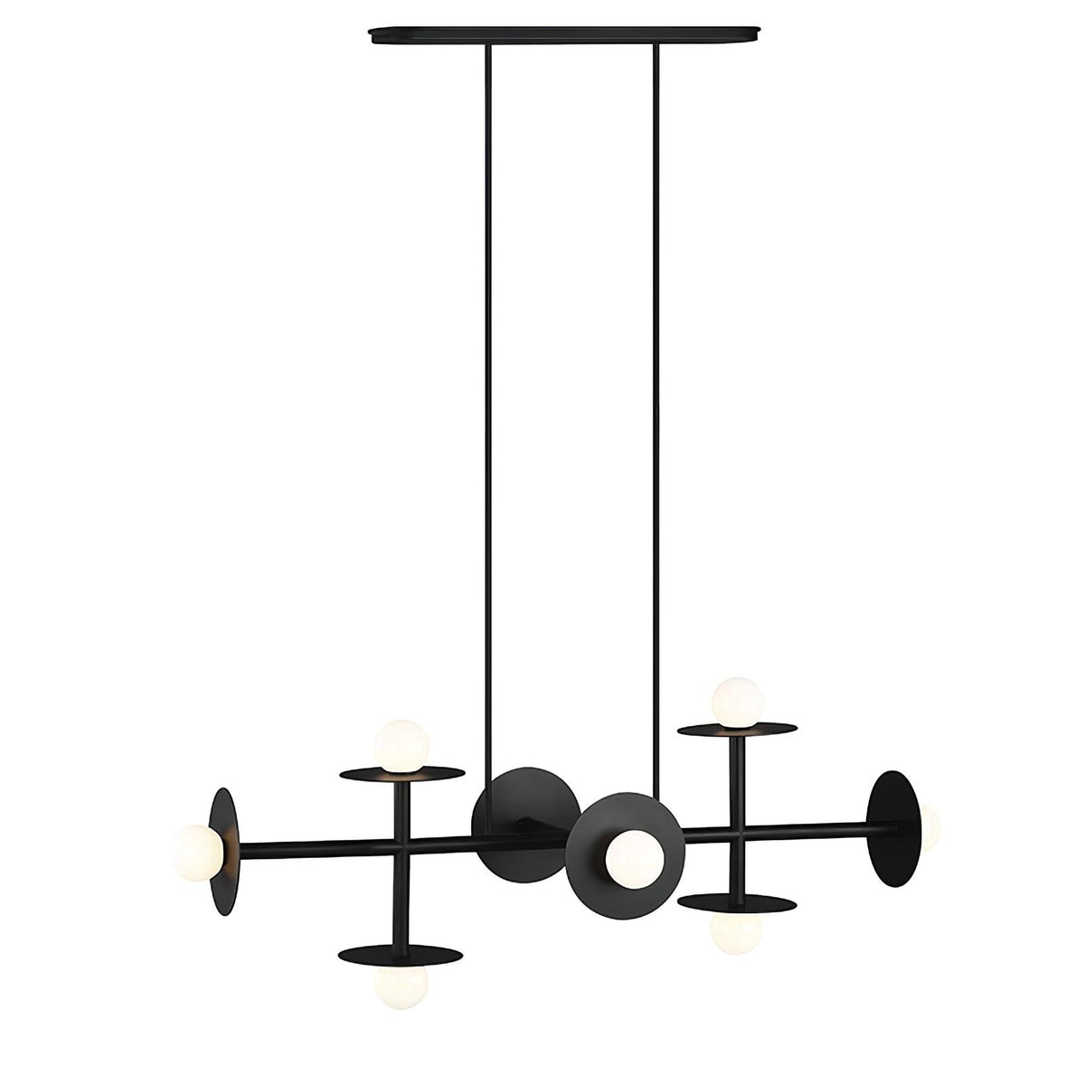 Strada Chandelier ∅ 40.6″ x H 20.9″ / Dia 103cm x H 53cm / Black Chandelier