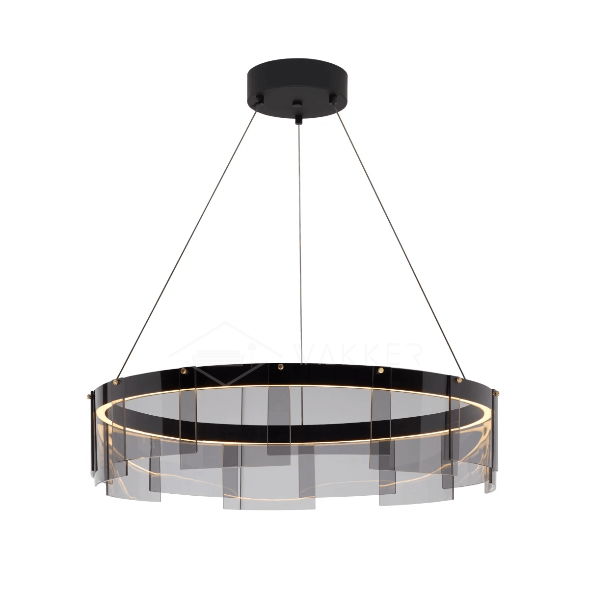Stratos LED Chandelier ? 31.5″ x H 7.9″ / Dia 80cm x H 20cm / Black / Warm Light Chandelier