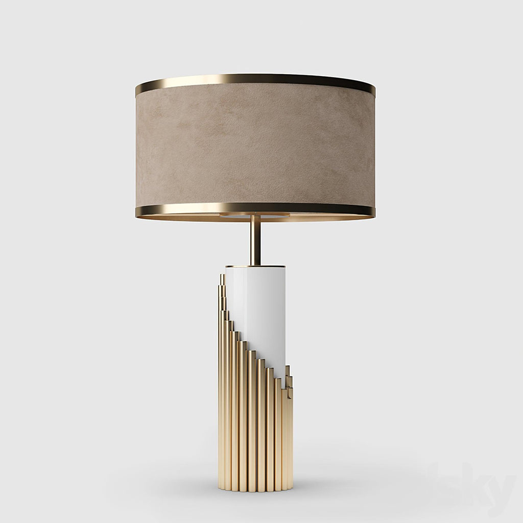 Streamline Table Lamp ? 15″ x H 25.6″ / Dia 38cm x H 65cm / Gold / US plug Table lamp